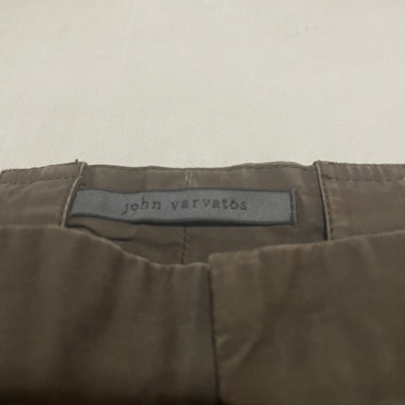 John Varvatos Pants Size 33 X 34.5 Tall Olive Brown Straight Leg Casual - Picture 2 of 7